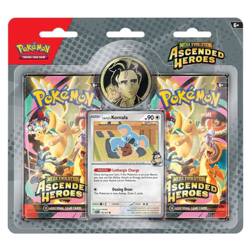 Pokémon Mega Evolution: Ascended Heroes Collection Blister (Larry) (2 Pack)