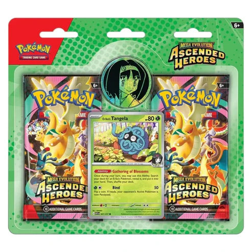 Pokémon Mega Evolution: Ascended Heroes Collection Blister (Erika) (2 Pack)