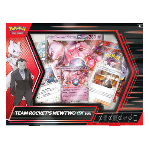 Pokémon TCG: Team Rocket's Mewtwo ex Box