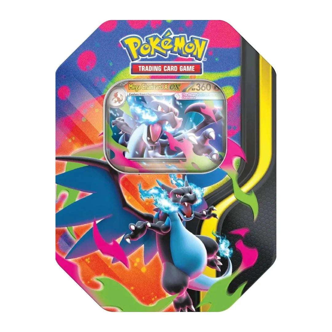Pokémon TCG: Mega Charizard X Ex Spring Tin
